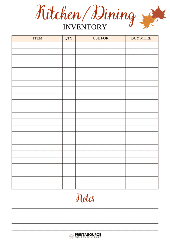 29 Thanksgiving planner page