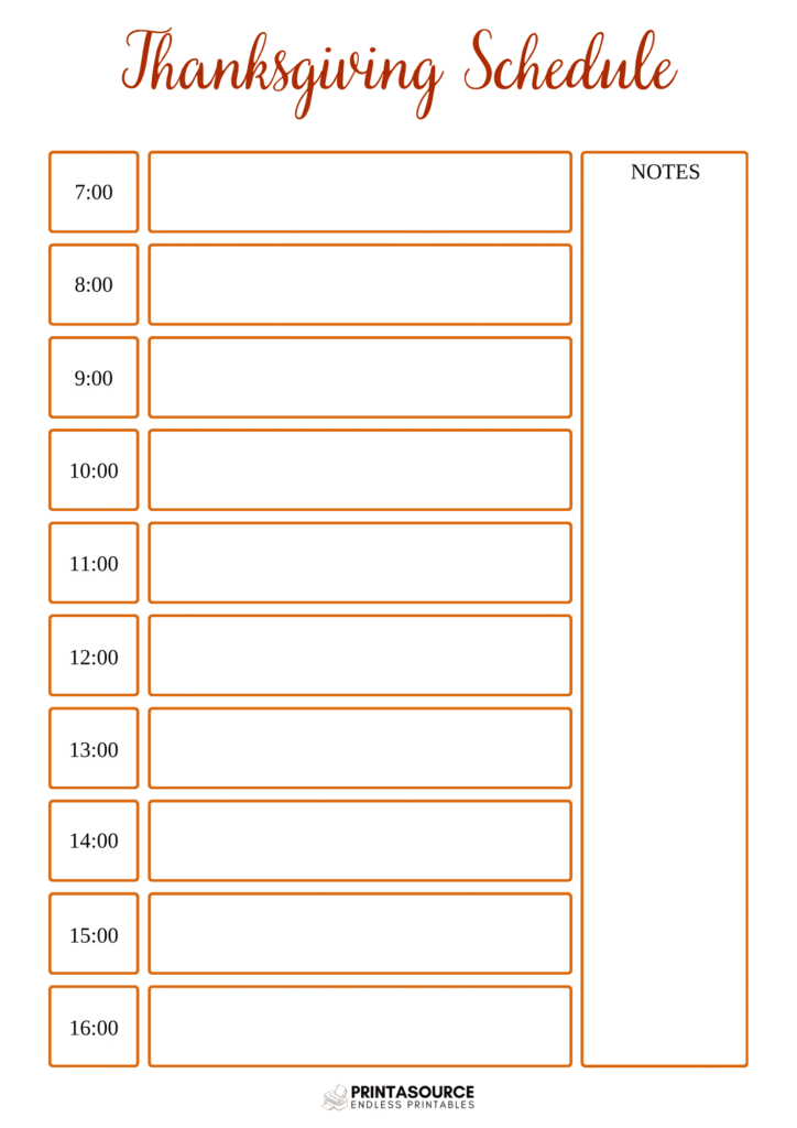 58 Thanksgiving planner page