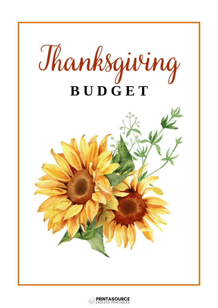 8 Thanksgiving planner page